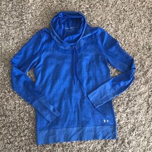 Blue Under Armour HeatGear long sleeve shirt, size medium